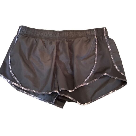 So black gray Large athletic shorts built in underwear - Picture 1 of 4